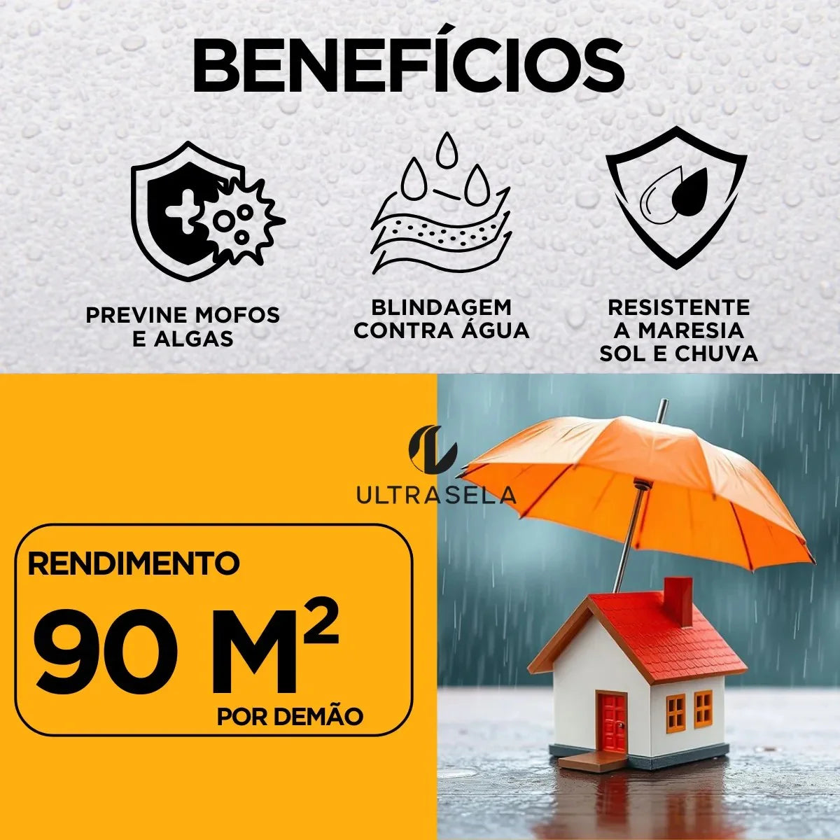 Selamax: Borracha Líquida Impermeabilizante Flexível – Proteção Contra Infiltrações para Telhados, Lajes e Paredes